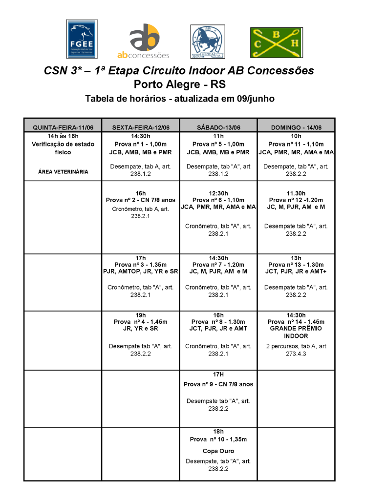 horario indoor at 11-06